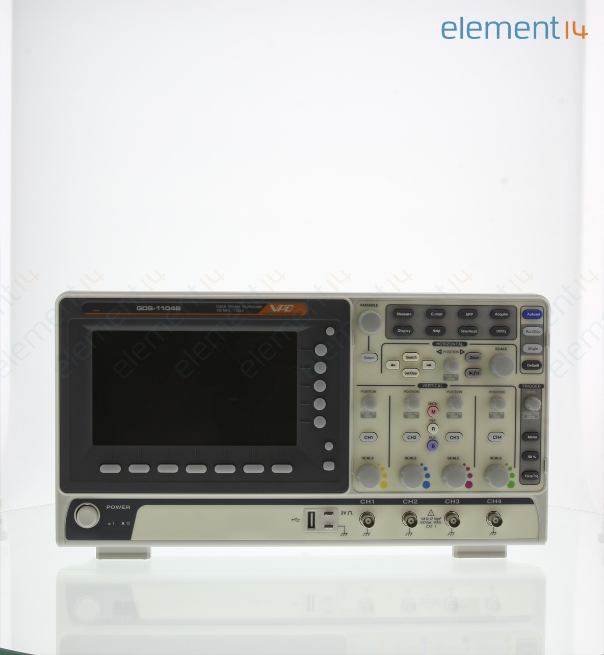 GDS-1104B - Gw Instek - Digital Oscilloscope, GDS-1000B Series, 4 Channel